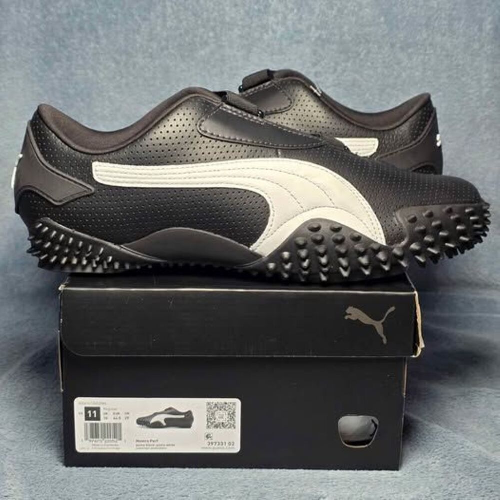 Puma Mostro Perf Sneakers Black White Mens US 11